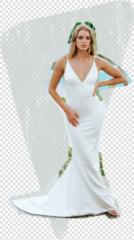 Body Hugging Wedding Dress   Luna Willow New York Gown  HD Png DownloadTransparent PNG