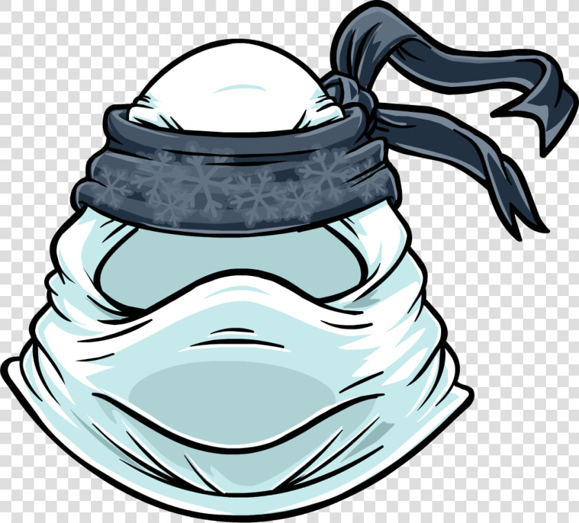 Club Penguin Card Jitsu Nieve Clipart   Png Download   Mask Club Penguin  Transparent PngTransparent PNG