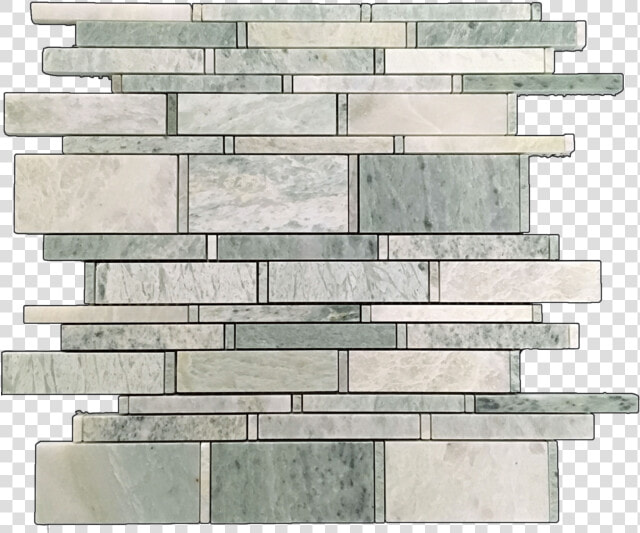 Ming Green Multi width Mosaic Polished   Brickwork  HD Png DownloadTransparent PNG