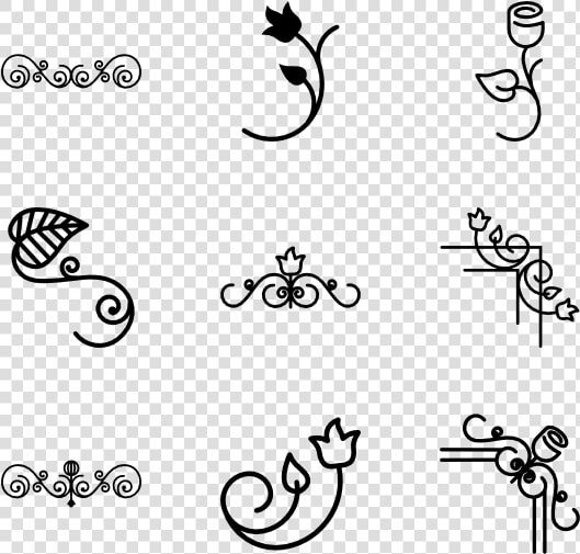 Line Art font design black And   Line Art  HD Png DownloadTransparent PNG