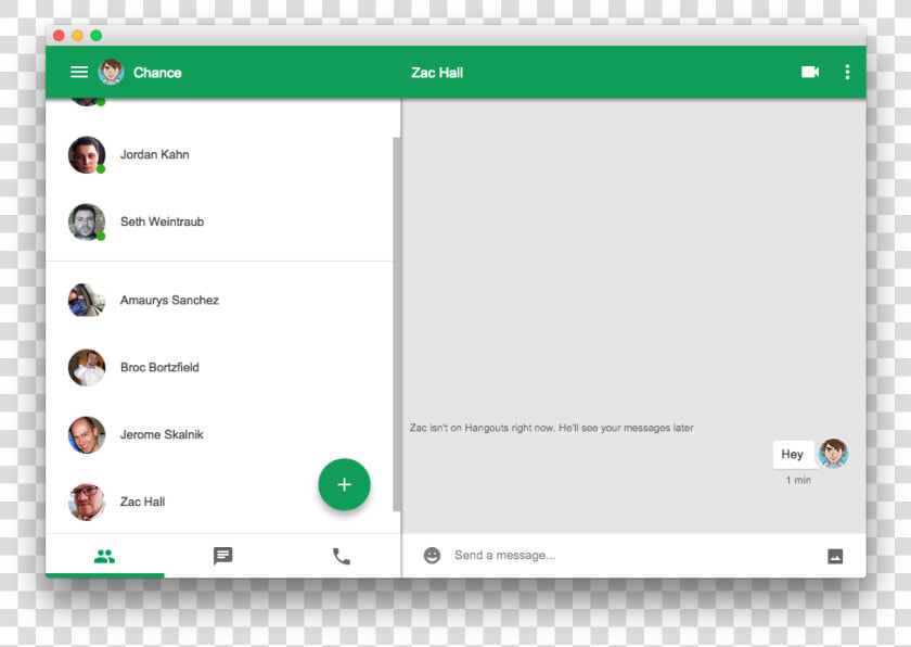 Screen Shot 2015 05 21 At   Hangout Ui  HD Png DownloadTransparent PNG