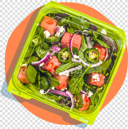 Salad In A To go Box   Garden Salad  HD Png DownloadTransparent PNG