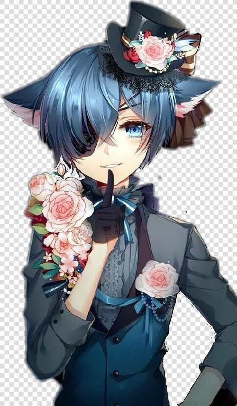  freetoedit  ciel  phantomhive  neko  black  butler   Ciel Transparent Black Butler  HD Png DownloadTransparent PNG