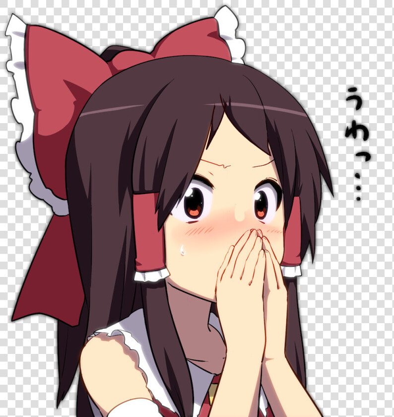 Anime Girl Covering Mouth  HD Png DownloadTransparent PNG