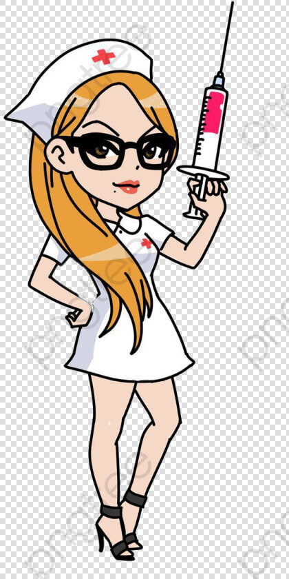 Nurse Clipart Cartoon Hand   Dibujo De Una Enfermera  HD Png DownloadTransparent PNG