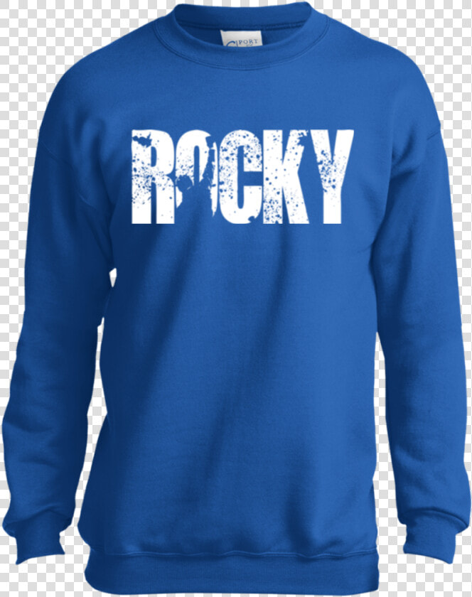 Rocky Balboa Officially Licensed Youth Ls Shirt sweatshirt hoodie   Kc Chiefs Funny T Shirts  HD Png DownloadTransparent PNG