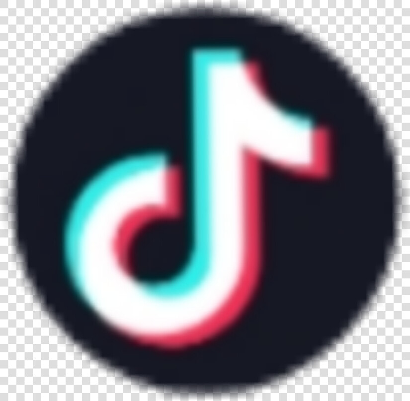  tiktok  logo  kreis  circle  black  white   Tik Tok White Logo  HD Png DownloadTransparent PNG