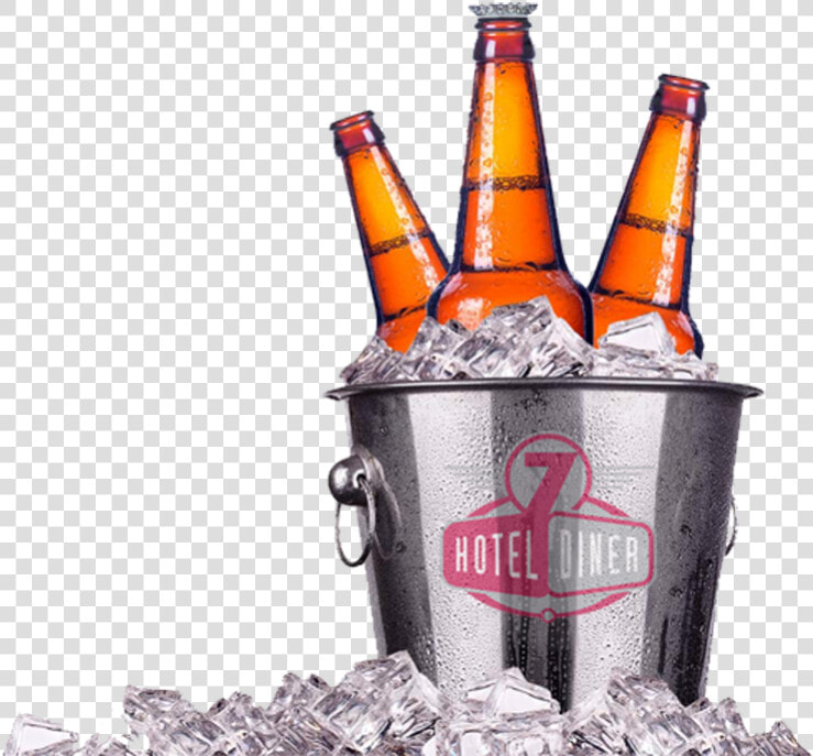 Beer Bucket Trans   Beer In Ice Bucket  HD Png DownloadTransparent PNG