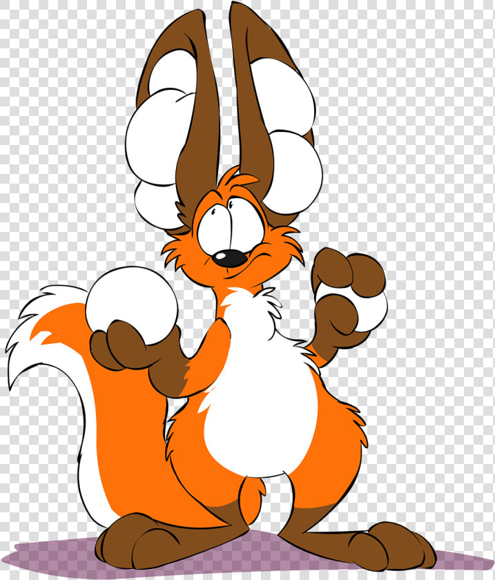 Snowball Fight  With Extra Ears   Cartoon  HD Png DownloadTransparent PNG