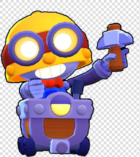 Carl Brawl Stars Png Skin Default Main   Brawl Stars Svi Likovi  Transparent PngTransparent PNG