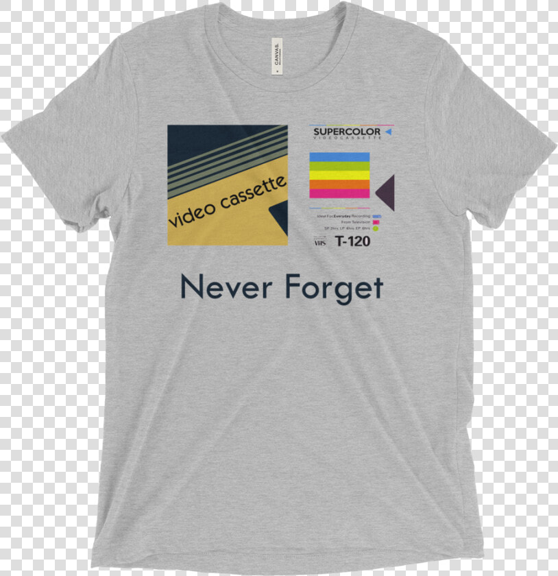 Never Forget Vcr Tapes Men S Tri blend Tee   Black Sabbath 50 Years Shirt  HD Png DownloadTransparent PNG