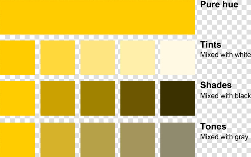 Tint Tone Shade Chart  HD Png DownloadTransparent PNG