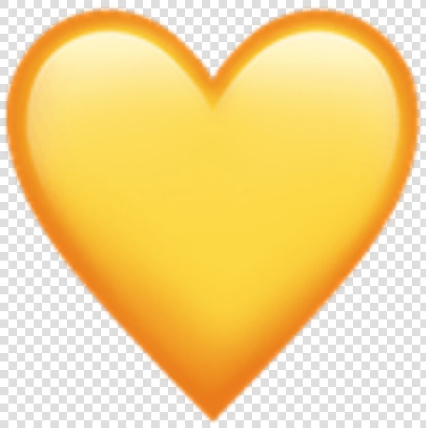  yellow  aesthetic  tumblr  cute  sun  heart  hearts   Yellow Heart Ios Emoji  HD Png DownloadTransparent PNG