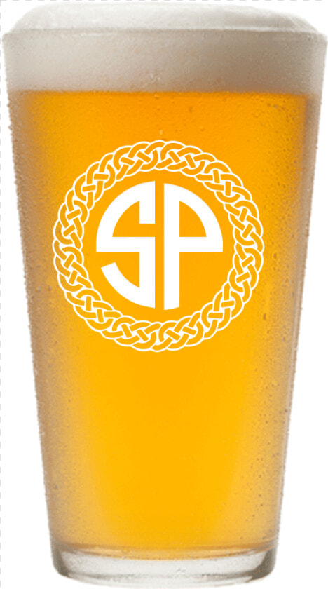 Personalized Celtic Circle Two Letter Monogram Pint   Pint Glass  HD Png DownloadTransparent PNG