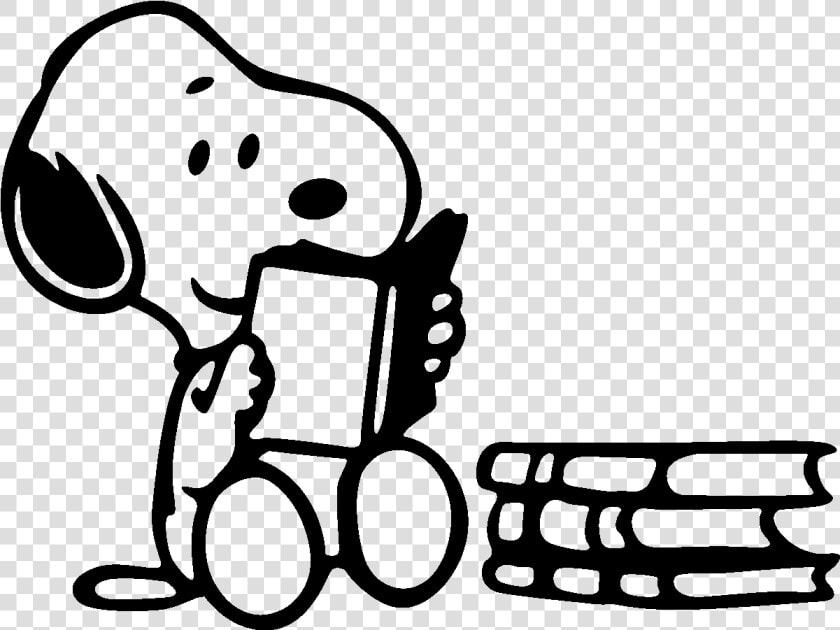 Reading Png Black And White   Snoopy Reading Png  Transparent PngTransparent PNG