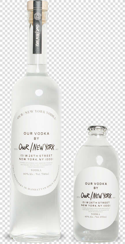 Both bottles   Our New York Vodka  HD Png DownloadTransparent PNG