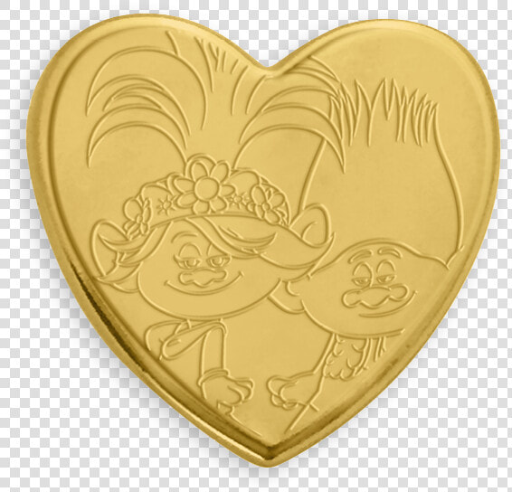 Trolls World Tour Pin   Heart  HD Png DownloadTransparent PNG