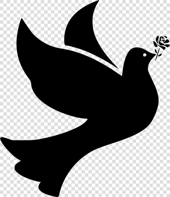 Bird Birds Dove Doves Flight Fly Flying Peace Rose   Transparent Dove Silhouette Png  Png DownloadTransparent PNG