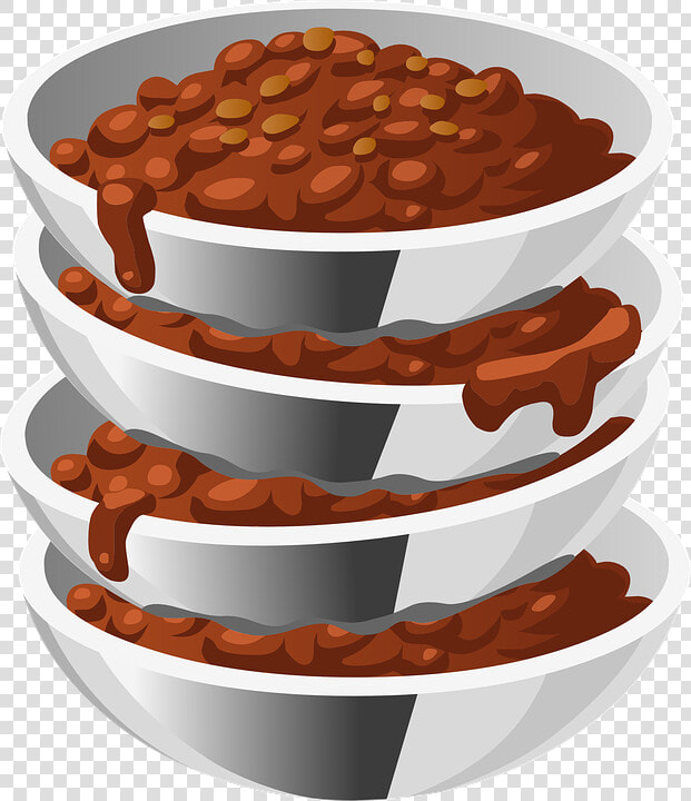 Beans  Cooked  Food  Steel  Bowls  Four  Servings   Bowl Of Chili Clipart Png  Transparent PngTransparent PNG