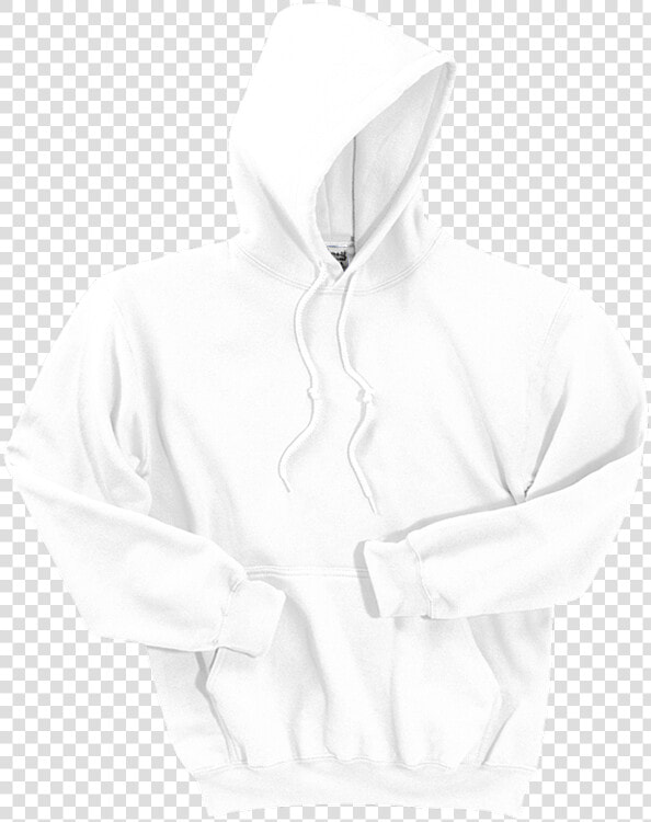 Gildan Dryblend Pullover Hooded Sweatshirt 12500 White   Black Blank Hoodie Png  Transparent PngTransparent PNG