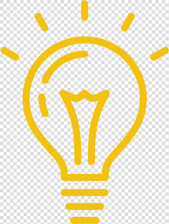 Light Bulb   Orange Light Bulb Icon  HD Png DownloadTransparent PNG