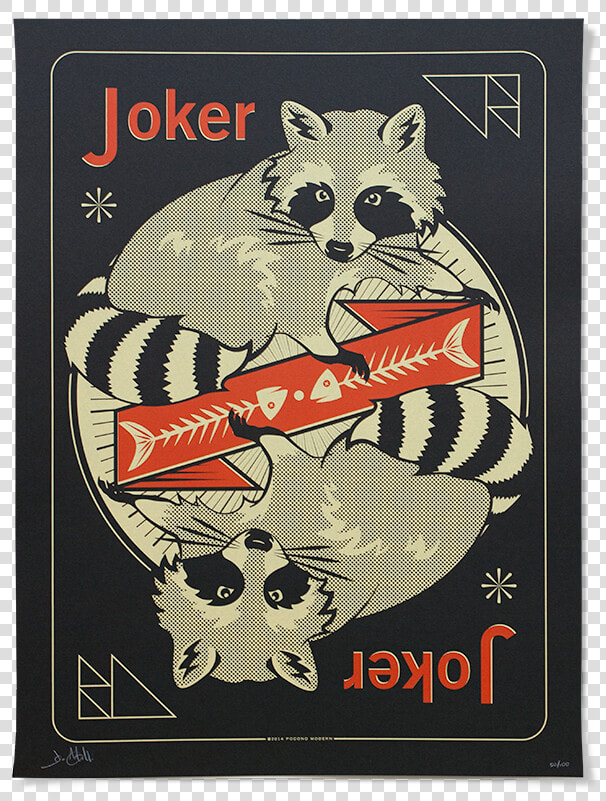 Raccoon Poster   Retro Racoon Poster  HD Png DownloadTransparent PNG