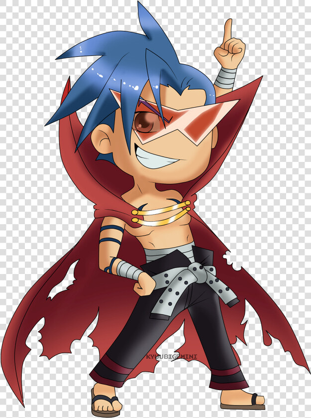 Image Freeuse Download Drill Drawing Gurren Lagann   Tengen Toppa Gurren Lagann Chibi  HD Png DownloadTransparent PNG