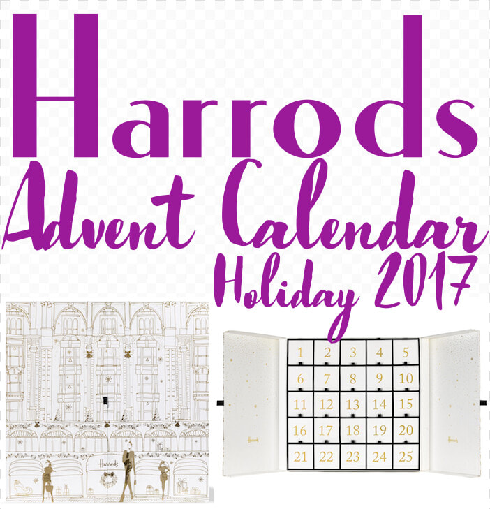 Full Contents And Spoilers Of The Harrods Beauty Advent   Paper  HD Png DownloadTransparent PNG