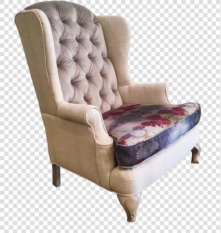 Josephine Chair Modern Floral With Lilac Purple Magenta   Club Chair  HD Png DownloadTransparent PNG