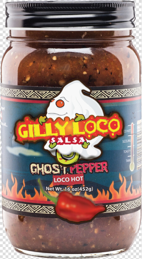 Gilly Loco Ghost Pepper Salsa Class   Gilly Salsa  HD Png DownloadTransparent PNG