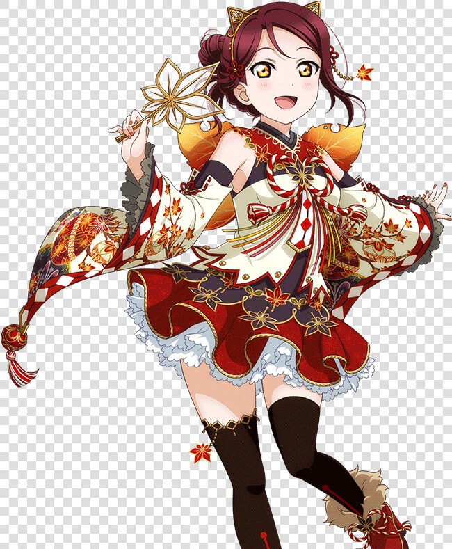  anime  manga  girl  cute  kawaii  autumn  fall  leaves   Love Live Autumn Set  HD Png DownloadTransparent PNG