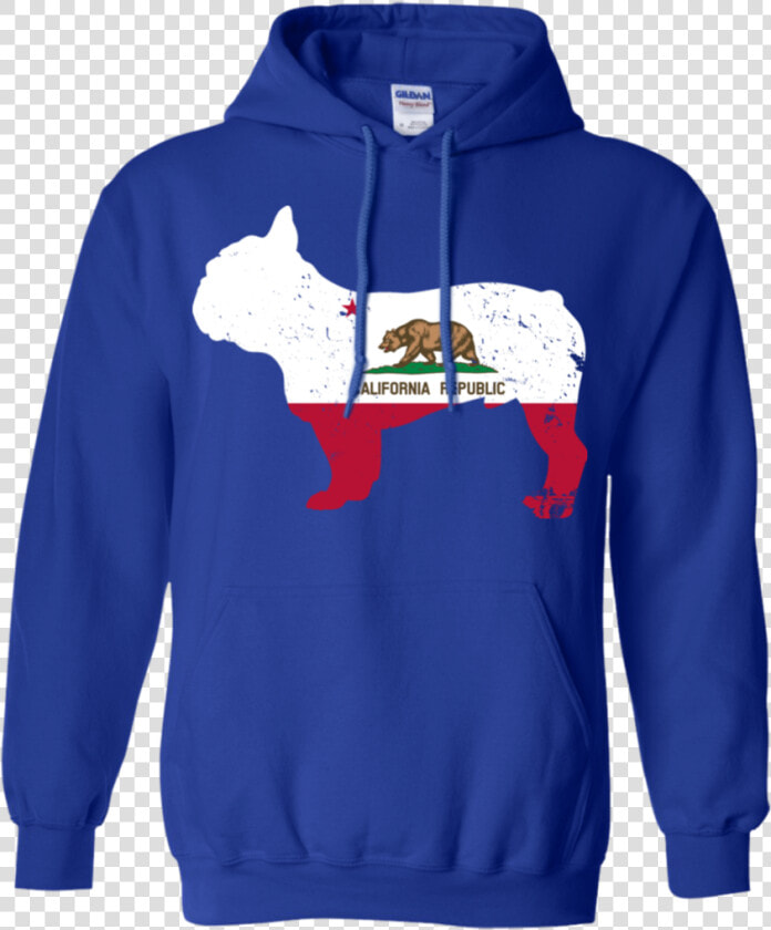 French Bulldog California Flag Pullover Hoodie 8 Oz   Alvin And The Chipmunks Sweatshirts  HD Png DownloadTransparent PNG