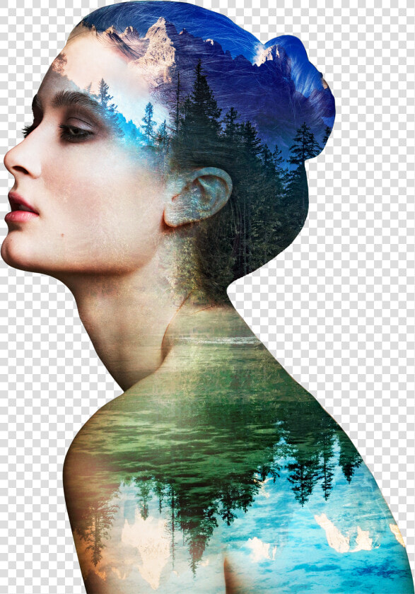 Natural Reflected On A Woman S Silhouette  HD Png DownloadTransparent PNG