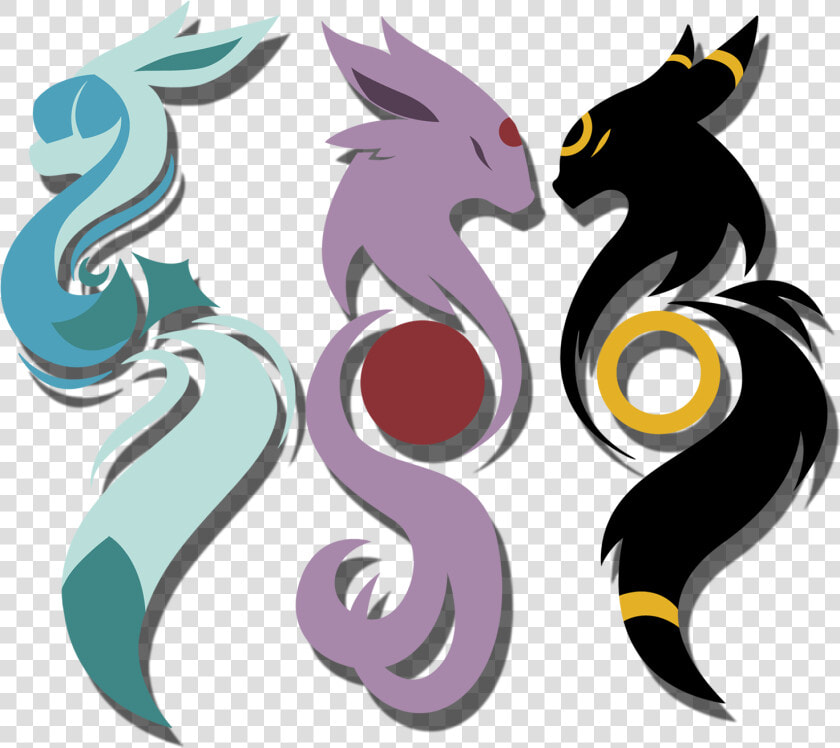 Image Of Eeveelutions Series   Illustration  HD Png DownloadTransparent PNG