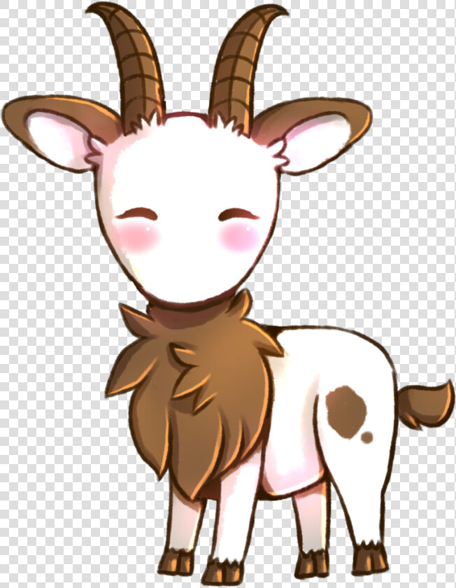 Goats Head Clipart Cute Anime   Cute Anime Goat  HD Png DownloadTransparent PNG