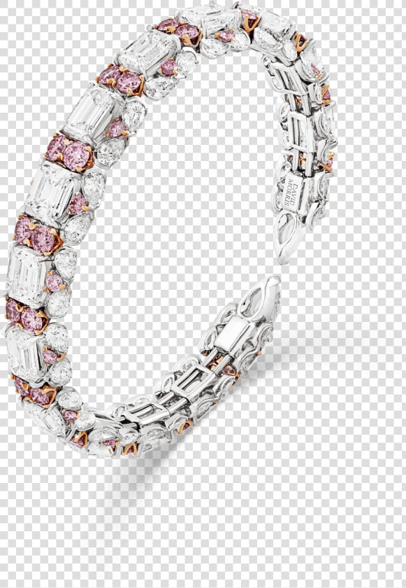 Piroutte Pink Diamond Bangle Example Copy   Bangle  HD Png DownloadTransparent PNG