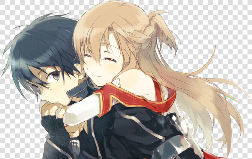 Kirito And Asuna Hug  HD Png DownloadTransparent PNG