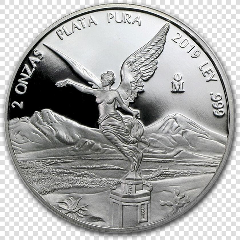 2019 2 Oz Mexico Libertad   2019 2 Oz Silver Libertad  HD Png DownloadTransparent PNG