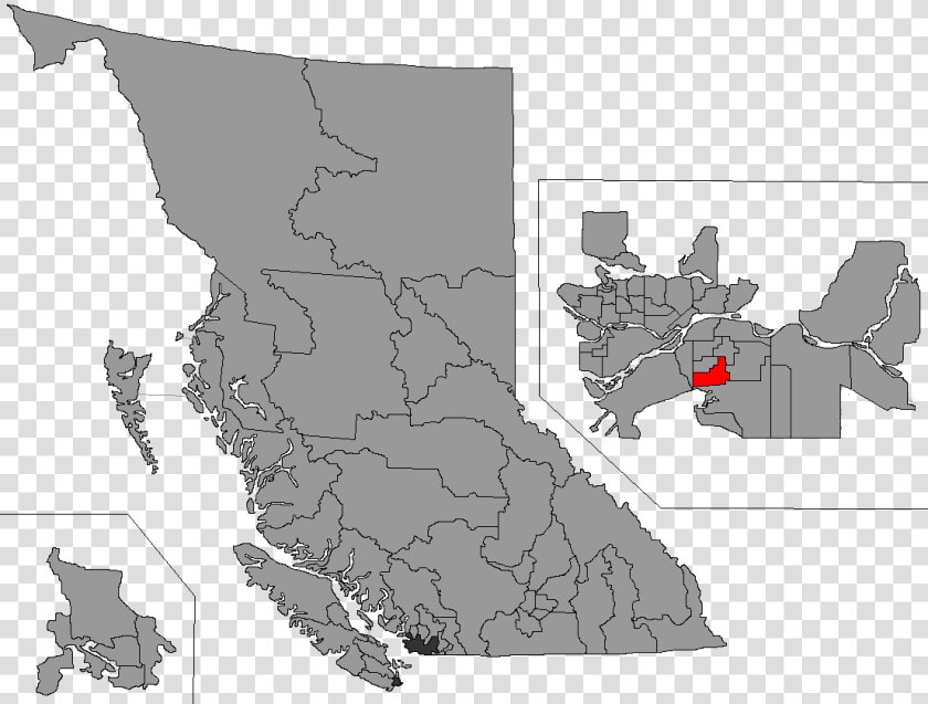 Bc 2015 Surrey panorama   British Columbia Population Map  HD Png DownloadTransparent PNG