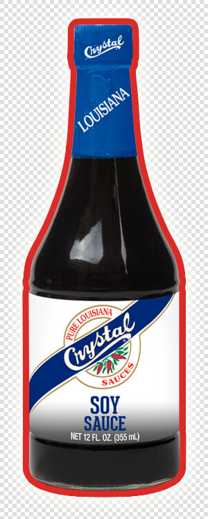 Crystal Soy Sauce   Glass Bottle  HD Png DownloadTransparent PNG