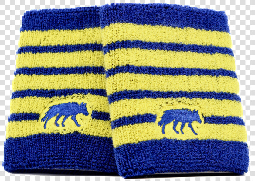 Wolf Striped Wristband Blue yellow 2 Pack   Wool  HD Png DownloadTransparent PNG