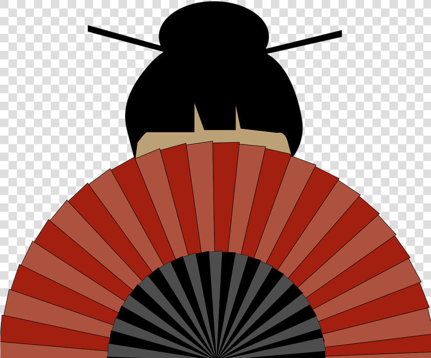 Geisha Geisha Girl Japanese   Sun Ray Vector Png  Transparent PngTransparent PNG