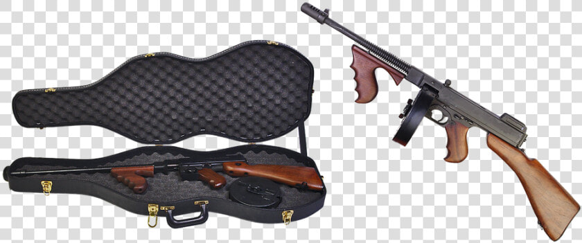 Thompson Submachine Gun  Case  Firearms  Automatic   Mafia Gun  HD Png DownloadTransparent PNG