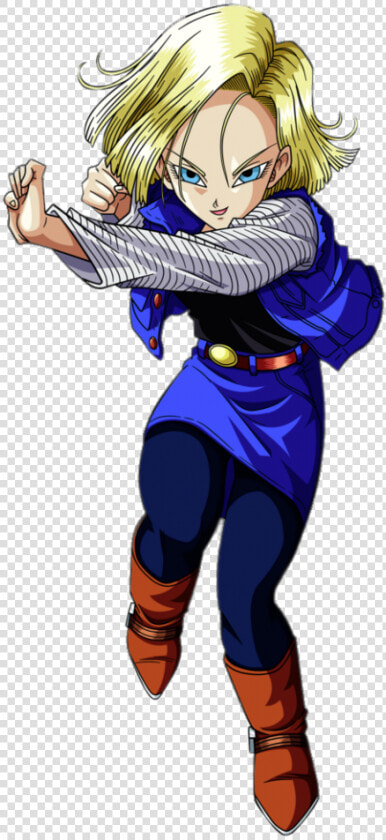 Dragon Ball Character Android 18 Punching   C 18 Dragon Ball  HD Png DownloadTransparent PNG