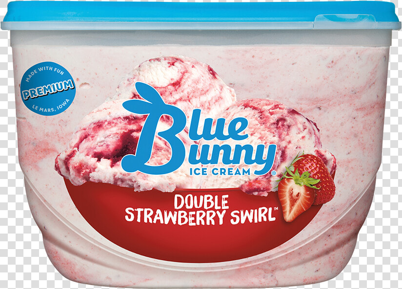 Double Strawberry Swirl™   Blue Bunny Coco Mango  HD Png DownloadTransparent PNG