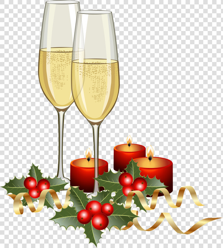 Champagne Transparent Christmas   Christmas Champagne Clipart  HD Png DownloadTransparent PNG