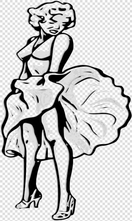 Finger Patrocinador Visual Arts Drawing   Cartoon Marilyn Monroe Drawing Easy  HD Png DownloadTransparent PNG