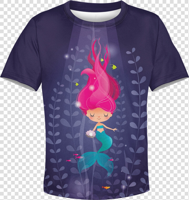 Gearhuman 3d Cute Mermaid Kid Custom Hoodies T shirt   Irene Gough  HD Png DownloadTransparent PNG