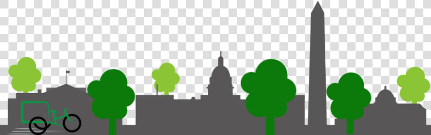 Transparent Washington Dc Skyline Silhouette Png   Green Washington Dc Skyline  Png DownloadTransparent PNG