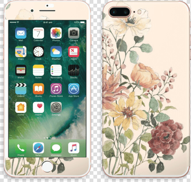 Wild Flowers Skin Iphone 7 Plus   Iphone 7 Plus Color  HD Png DownloadTransparent PNG